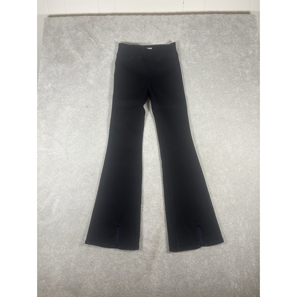 Frame Le One Flare Front Slit Pull On Jeans Black Wash Women's Size 1